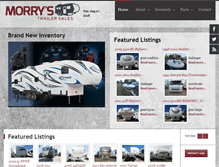 Tablet Screenshot of morrystrailersales.com